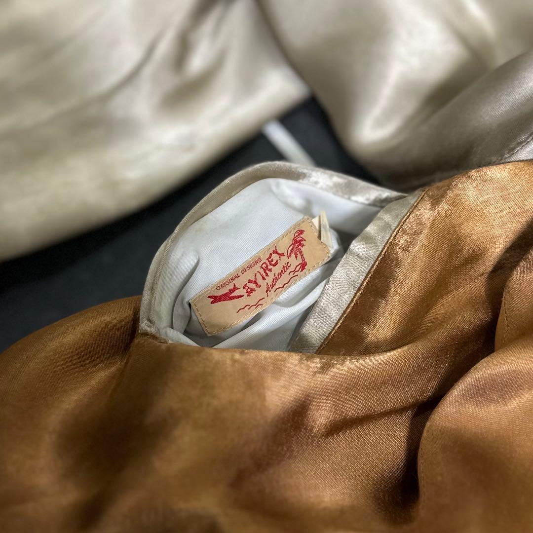 80s AVIREX【スカジャン スカル リバーシブル 希少 襤褸】 - メルカリ