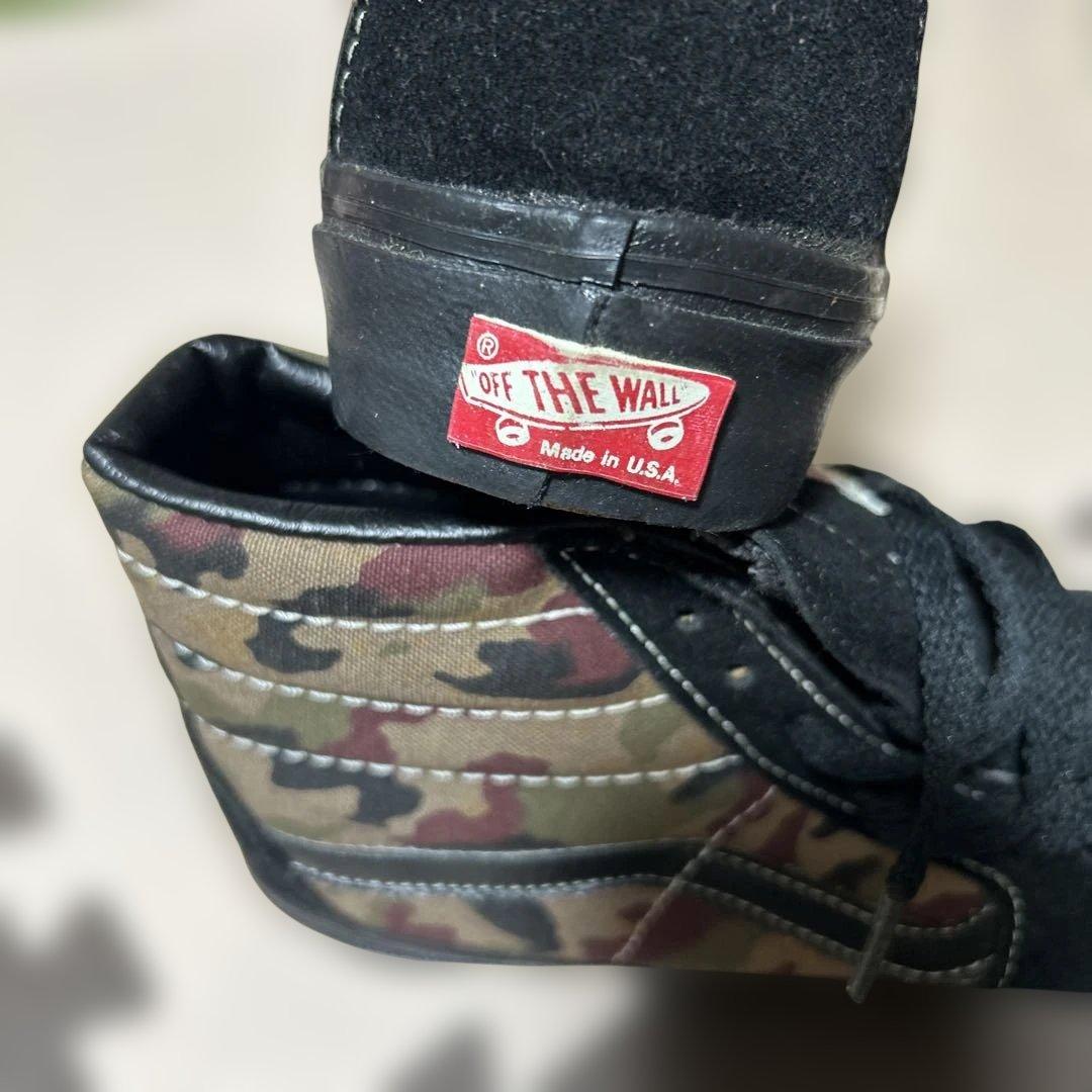 VANS SK8-Hi ブラック/カモフラージュ　26.5〜27.0cm