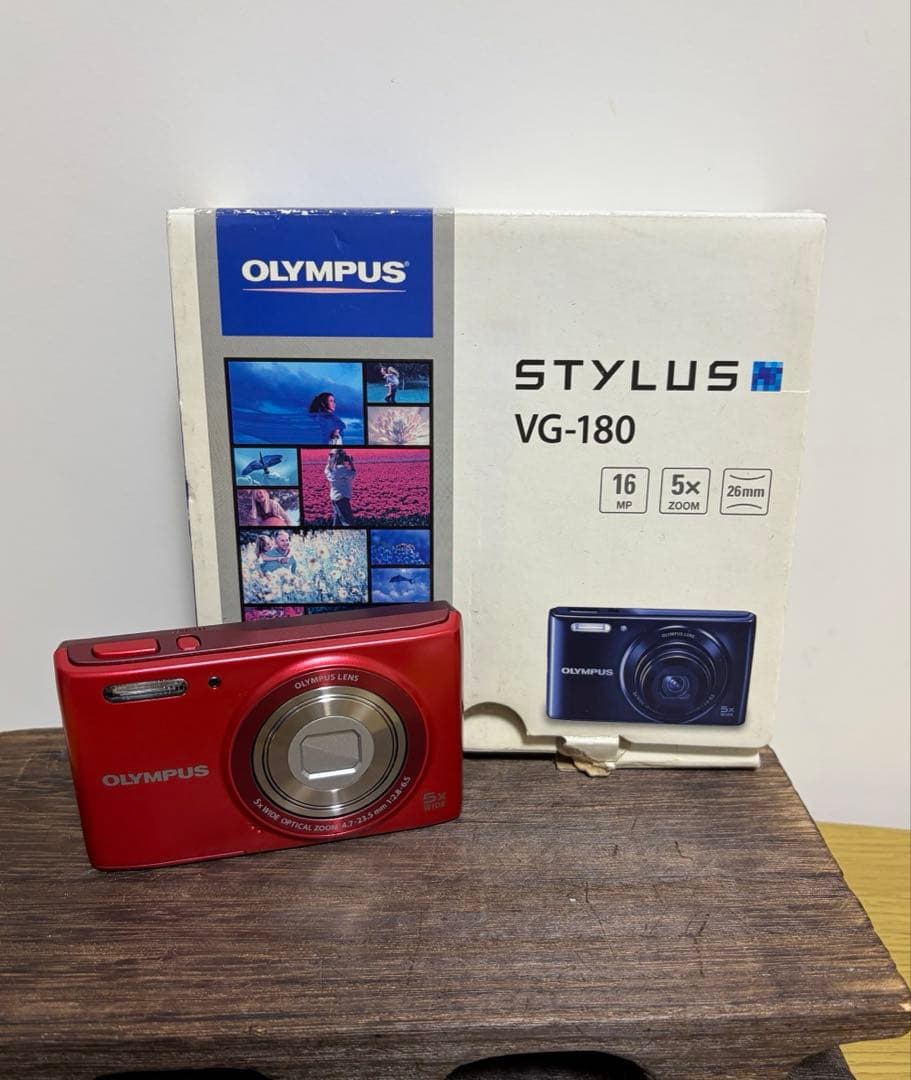 【極美品】OLYMPUS STYLUS VG-180 コンデジ　デジカメ Amazon | Olympus Stylus VG-180 16-Megapixel 5X 26mm Wide Optical