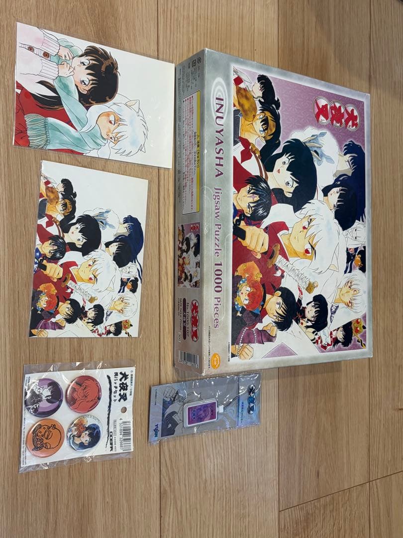 犬夜叉原画展グッズセット （ジグソーパズル 1000ピースのみ開封済み
