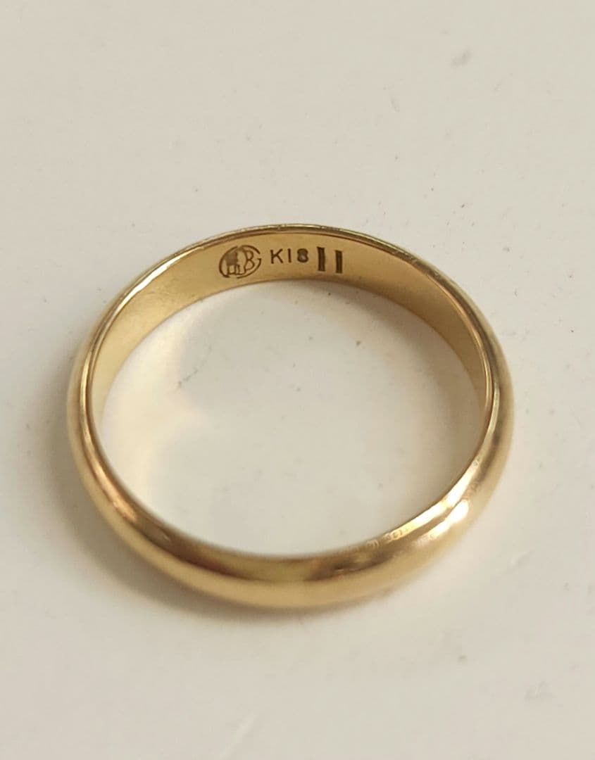 k18 甲丸リング 11号 3.14g