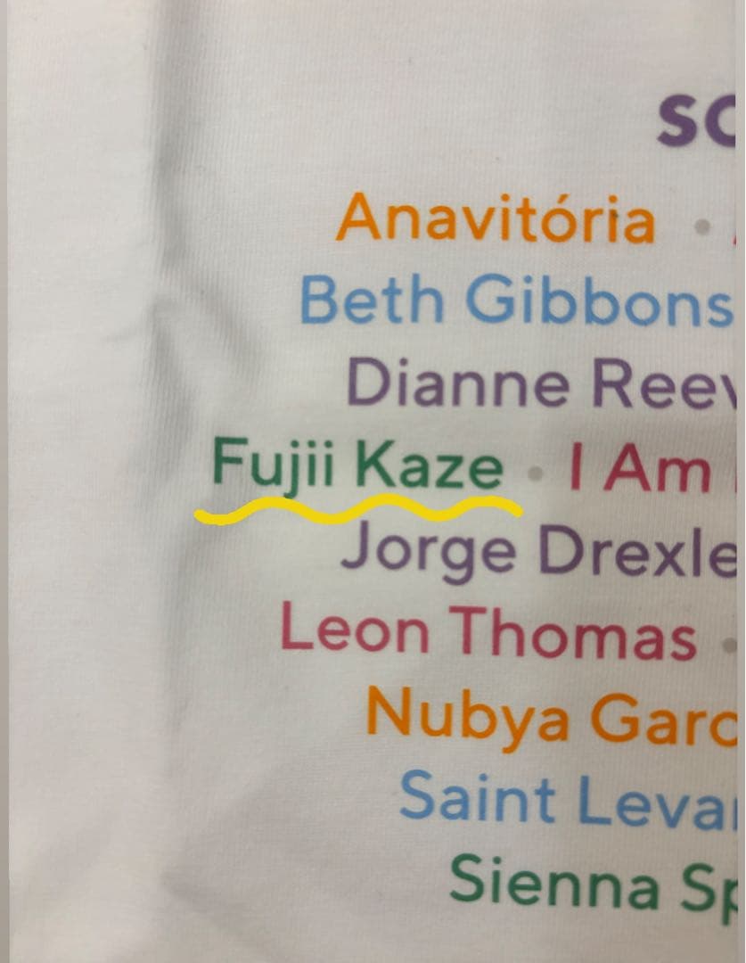 藤井風ネーム入り　ジャズフェスTシャツ（M）