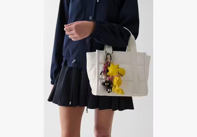 ケイトスペード スヌーピー 3D ウッドストック キーフォブ チャーム