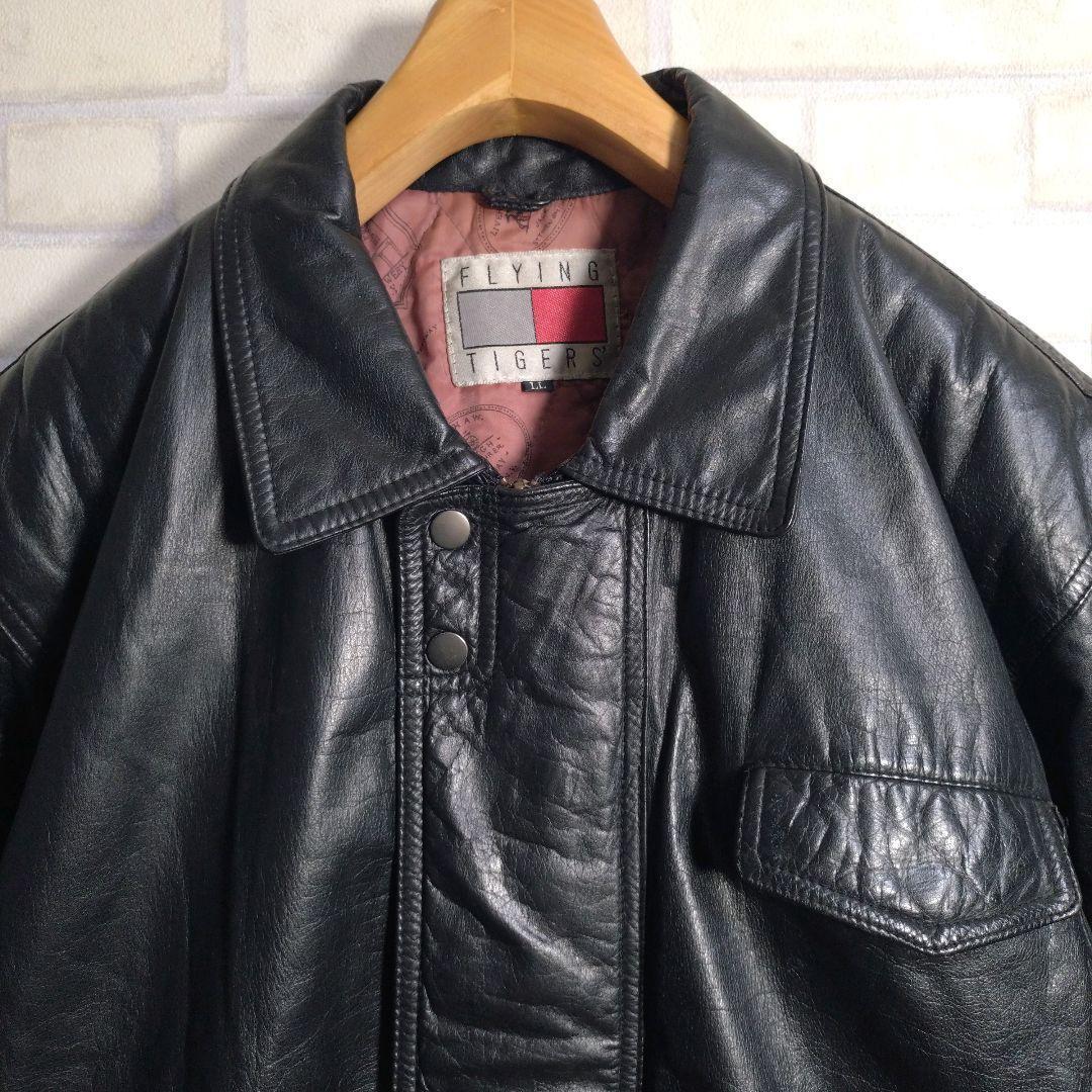 FLYING TIGERS☆リアルレザー 牛革 A-2 レザージャケット XL - メルカリ