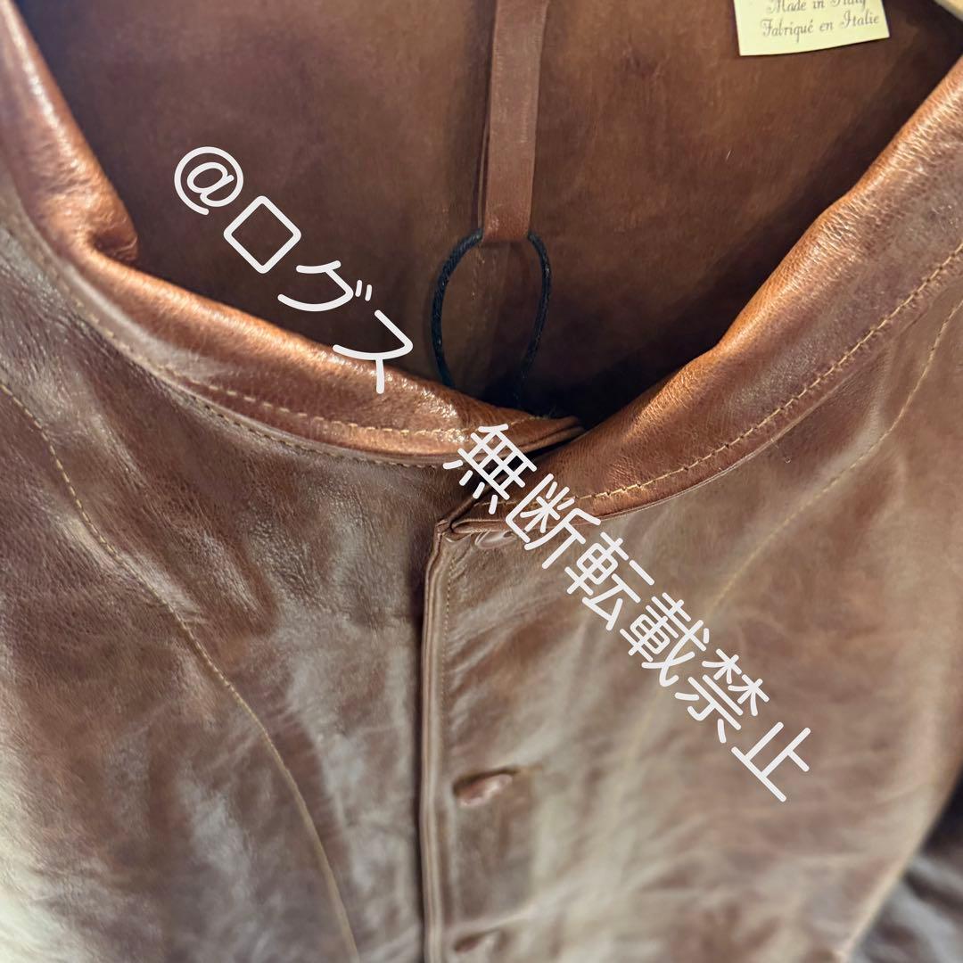 リーバイス メンロー コサック レザー ジャケット ブラウン XL - メルカリ