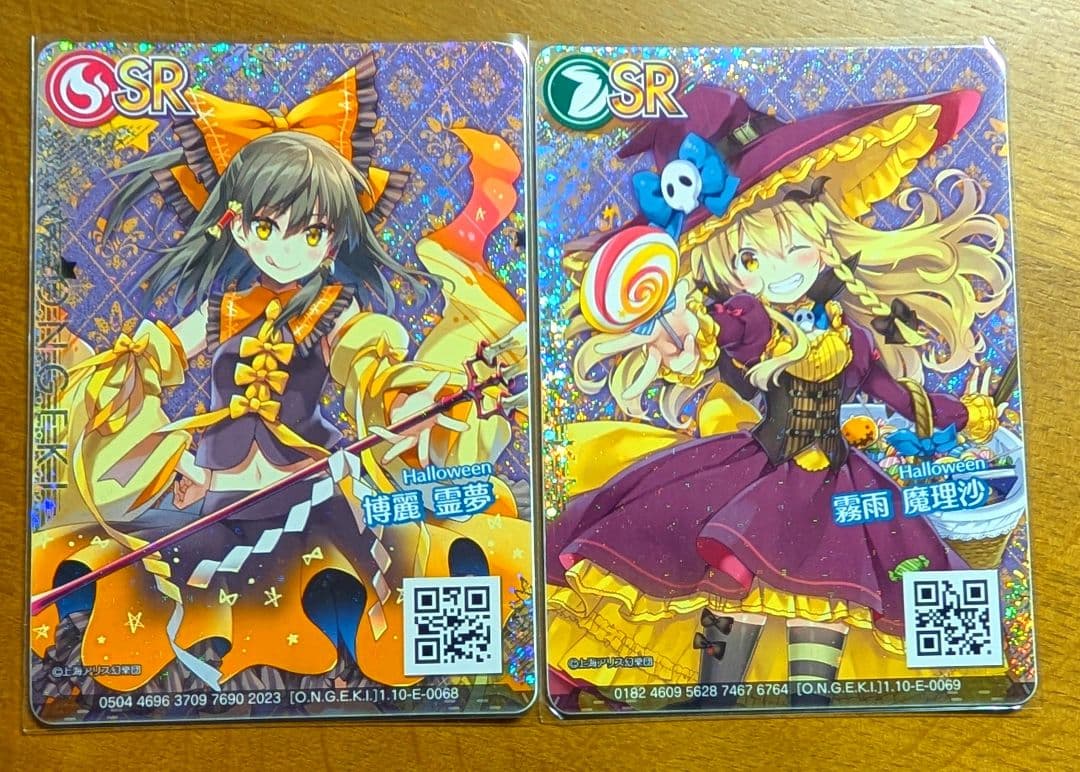 オンゲキ】東方project ハロウィンコラボ 博麗霊夢 霧雨魔理沙 - メルカリ