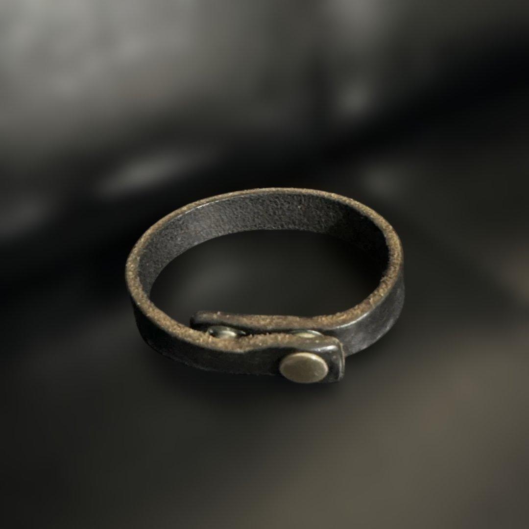 初期！激レア！アンダーカバーレザーブレスレットロゴブレスレット 金