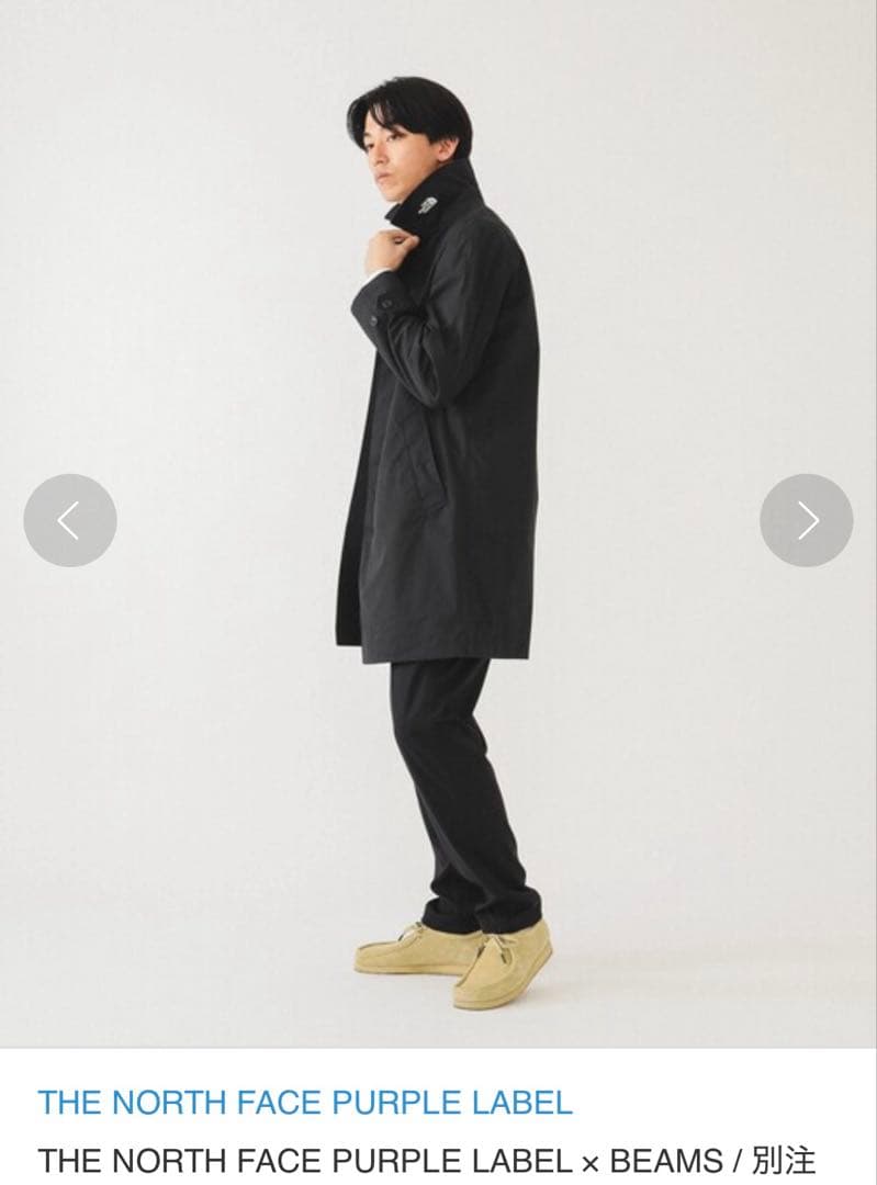 THE NORTH FACE ナナミカ ブラック ステンカラーコート - メルカリ