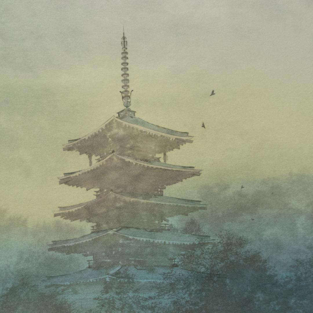 掛軸-58　坂元雪埜　風韻　共箱