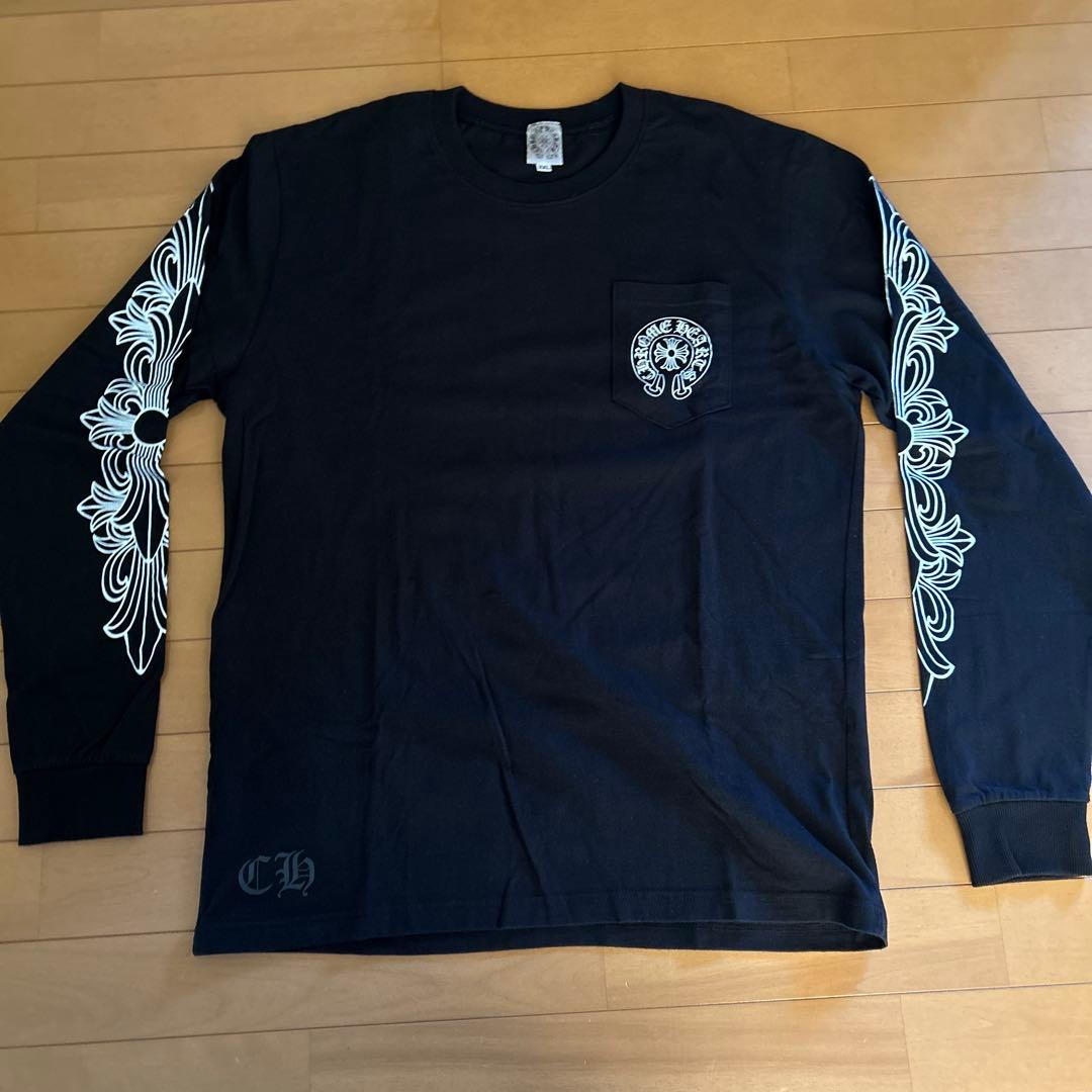 CHROME HEARTS ブラック長袖シャツ 31213199_60475506_600.jpg