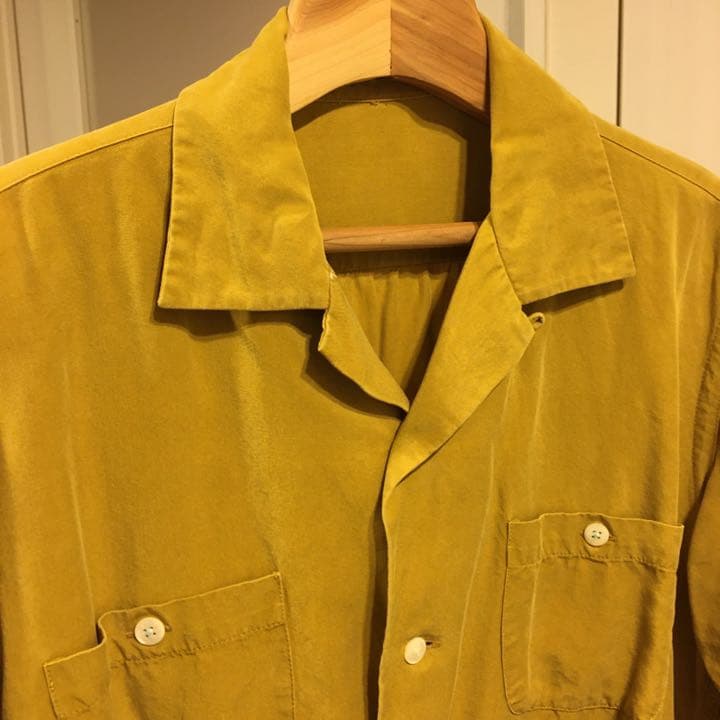 ビンテージ シャツ 50s 60s ウエスタン レーヨン ギャバジン - メルカリ