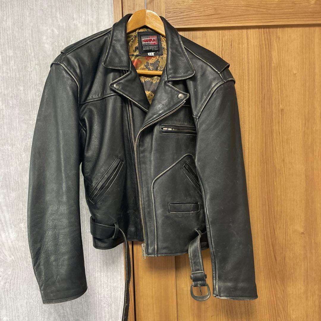 NANKAI】ヴィンテージ ライダースジャケット80~90s - メルカリ