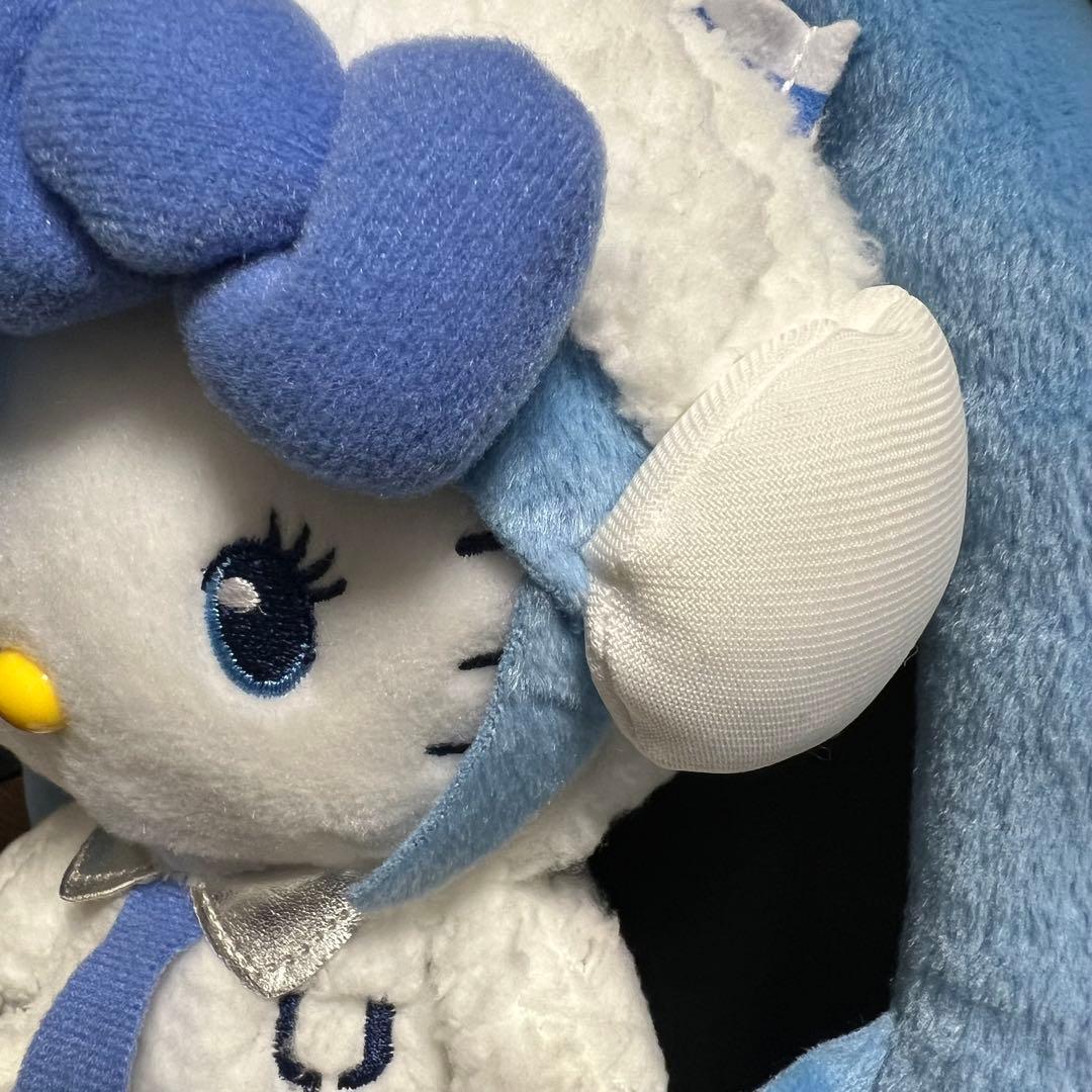 雪ミク キティ ぬいぐるみ 雪ウサギミク×ハローキティ (Mサイズ) 北海道限定