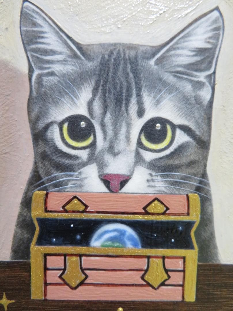 ◇ 岡雅明 「星の宝箱」 油彩 F0号 一枚の繪 ◇ - メルカリ