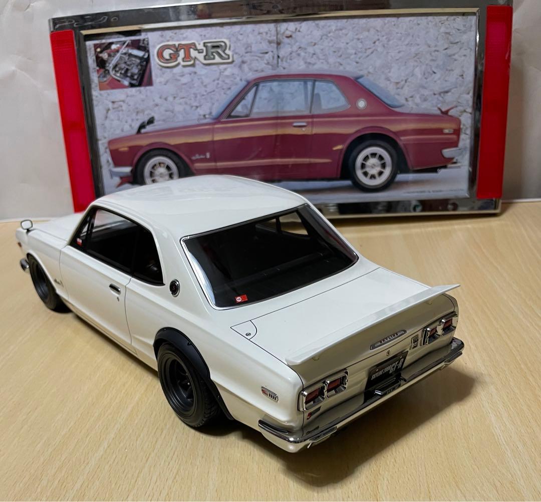 訳あり激安　早い者勝ち　ハコスカGT-R白ビッグサイズ1/12