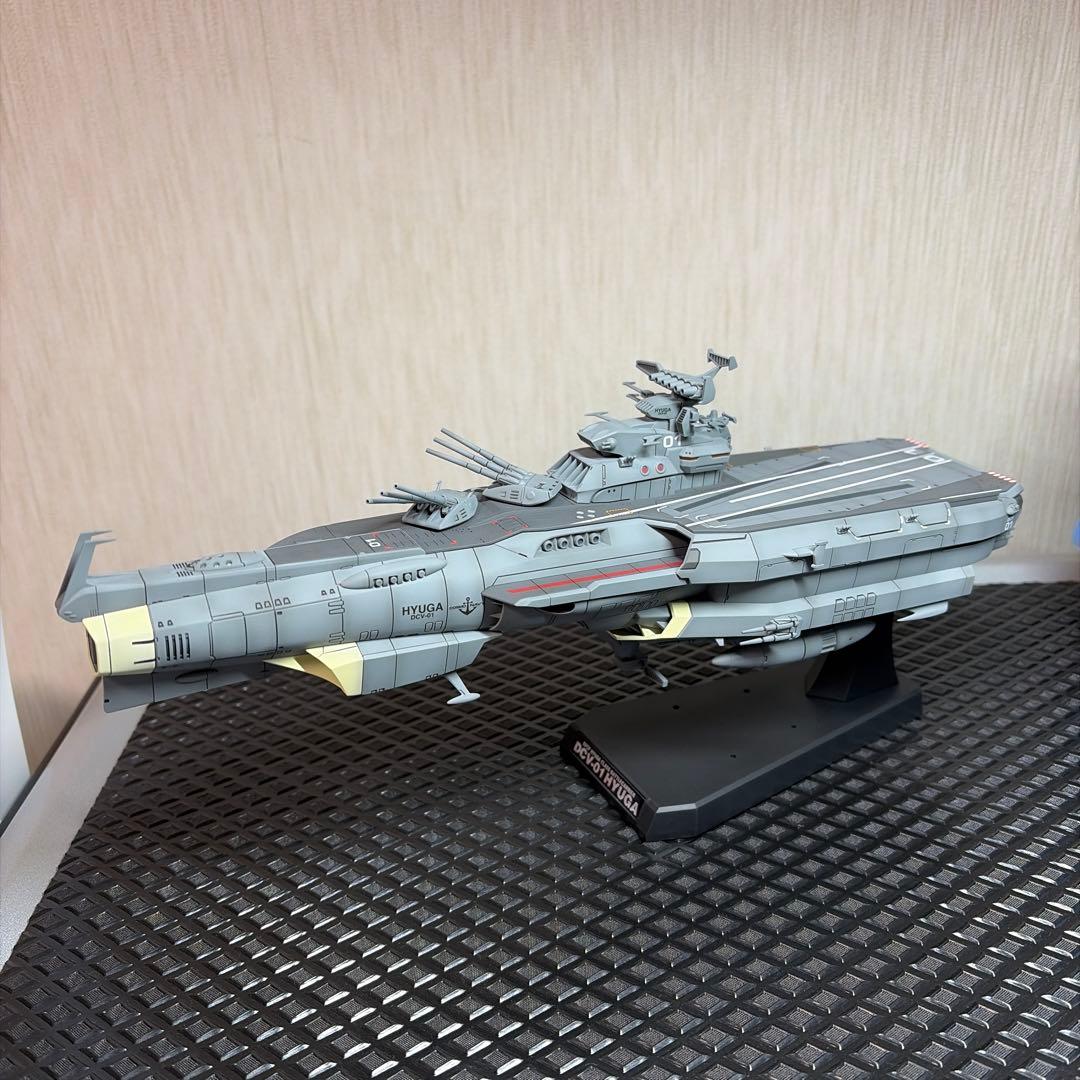 宇宙戦艦ヤマト プラモデル 1/1000 戦闘空母ヒュウガ 完成品 レビュー】「1/1000 地球防衛軍 ヒュウガ級 戦闘航宙母艦 DCV-01