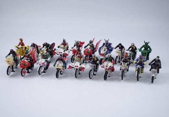 特撮キャラクター 仮面ライダー バイクキャラウィール 20体 合金