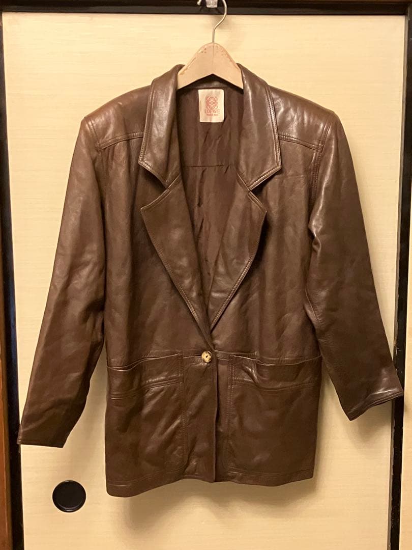 L*A様 LOEWE ブラウンレザージャケット LOEWE レザージャケット | ブラウン | FARFETCH JP
