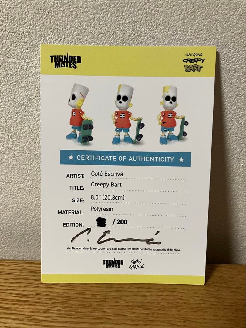 クリーピー バート　シンプソンズ　コーテ・エスクリーバ　CoteEscriva