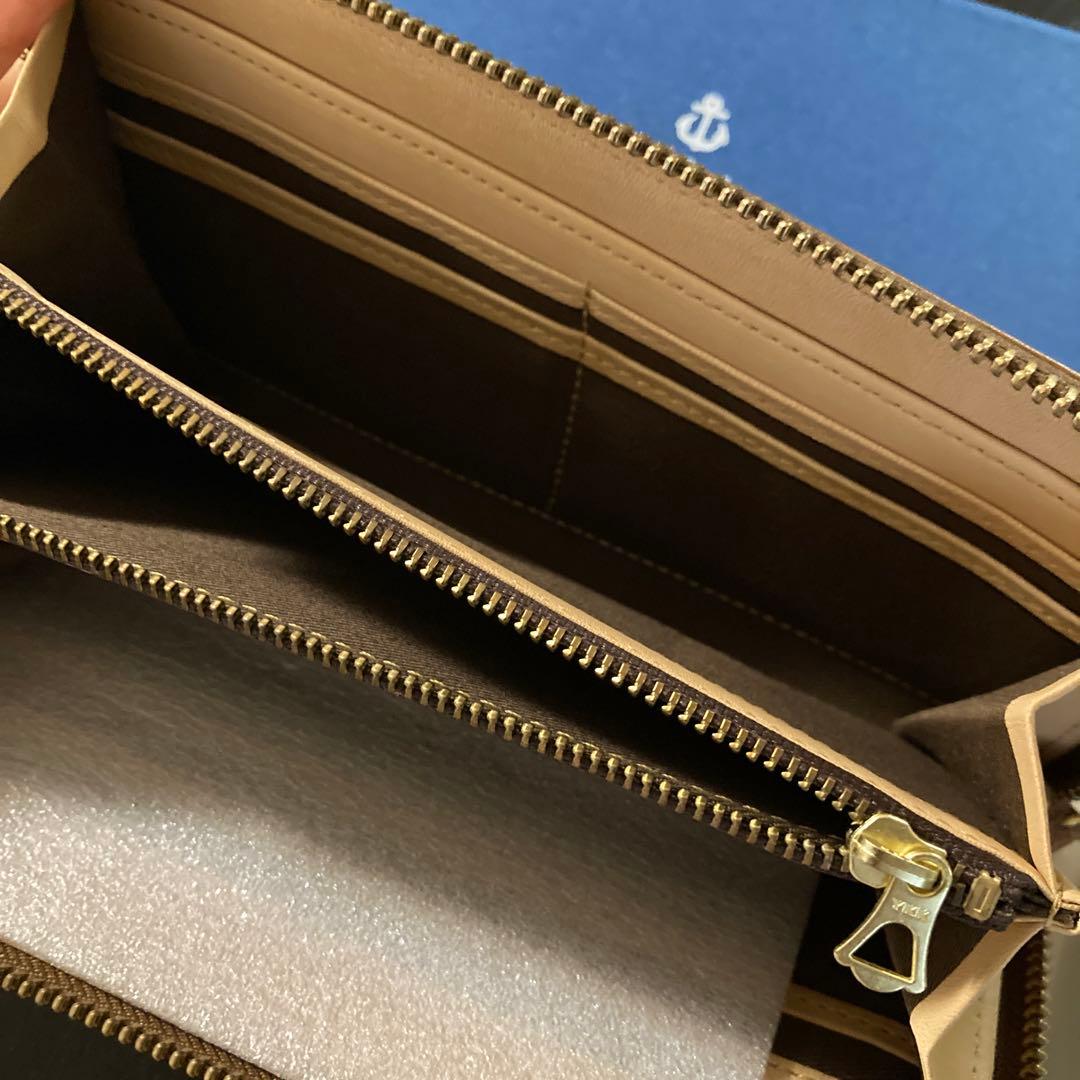 きみどり様専用 新品未使用 Kiichi Kobe ブラウンレザー長財布 - メルカリ