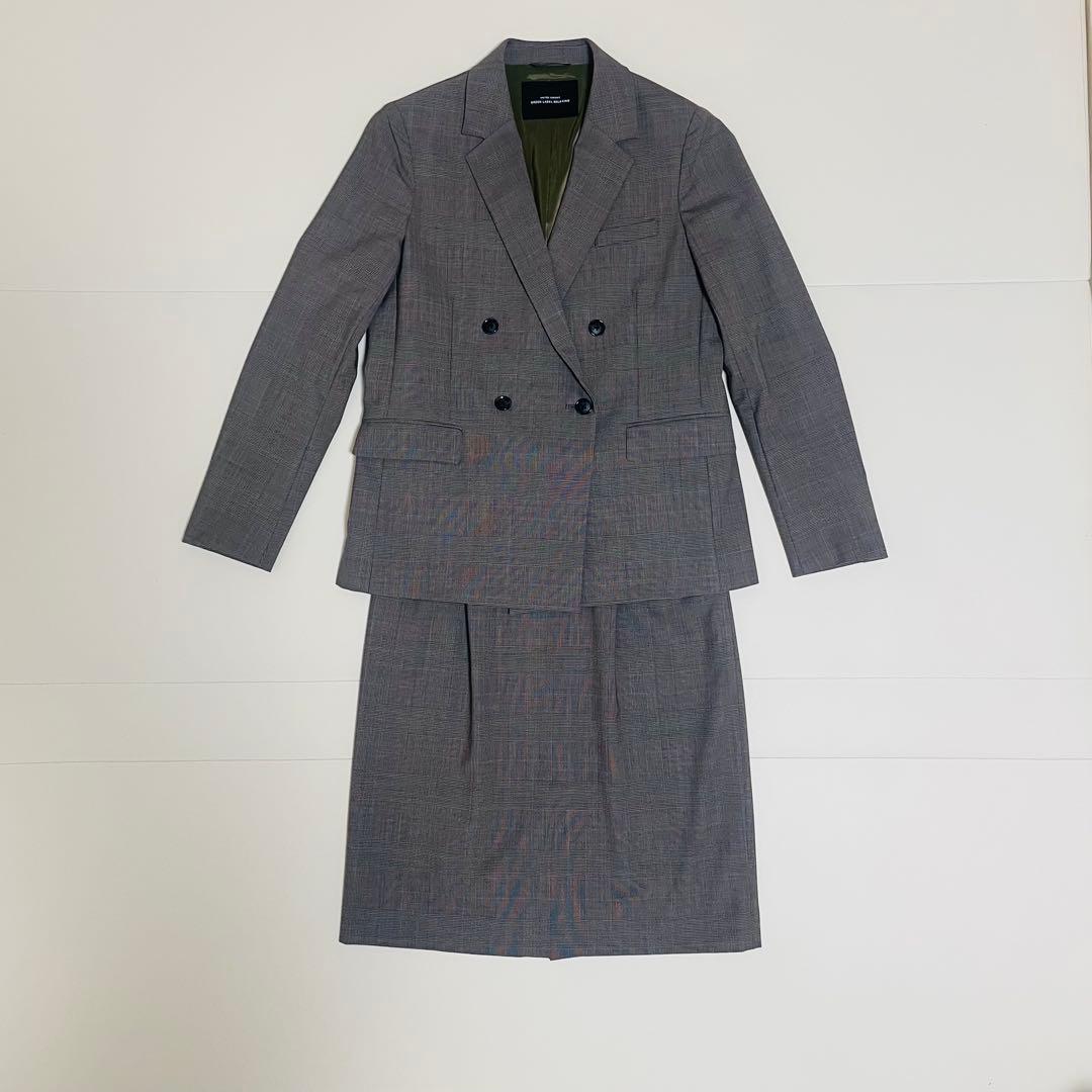 美品】グリーンレーベル カチリラ40 ダブル グレンチェック