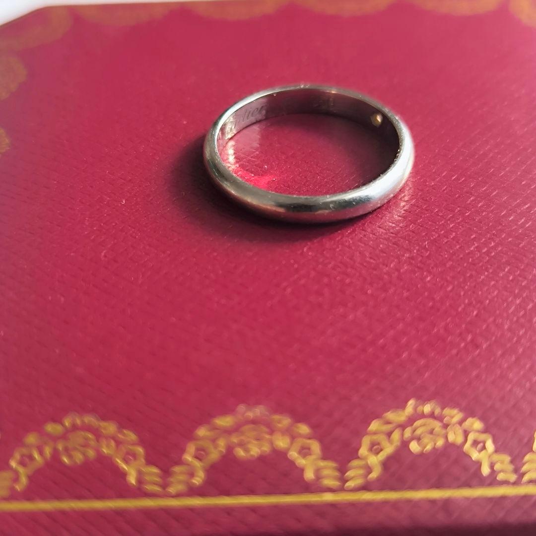 カルティエ ウェディング リング 2.5mm 1P ダイヤモンド プラチナ