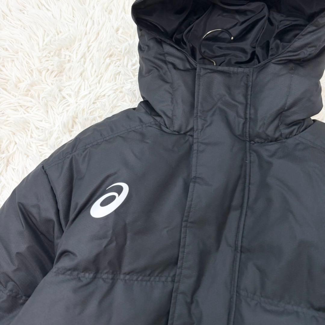 美品】ASICS ダウン ベンチコート ロング Mサイズ フェザー30% - メルカリ