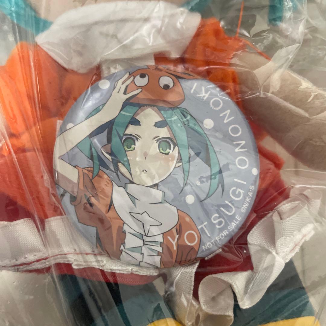 GIFT ぬいぐるみ 憑物語 斧乃木余接　化物語　特典缶バッジ付