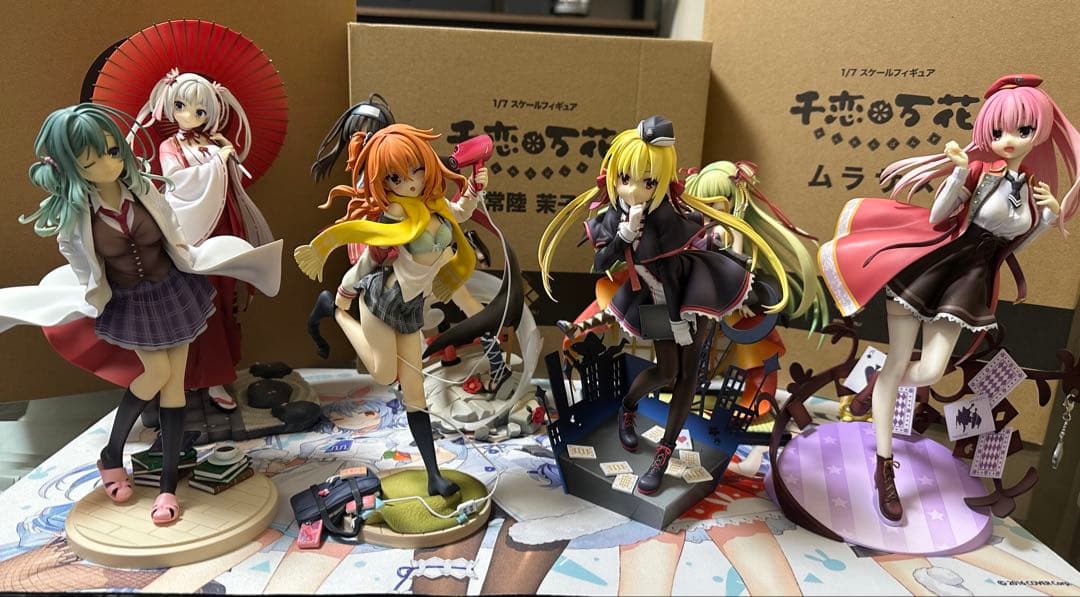 ゆずソフト　1/7スケールフィギュア　7体セット 大人気ゲームブランド