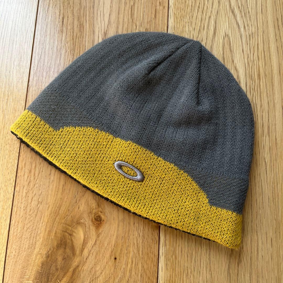 90s　オールド　オークリー　赤タグ　ニット帽　グレー　帽子　ビーニー　テック OAKLEY（オークリー） あすつく ビーニー ニットキャップ ニット帽
