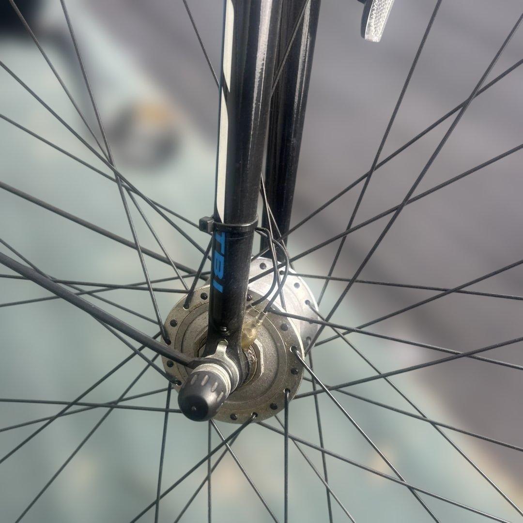 ブリヂストン クロスバイク 内装7段 ダイナモ 黒 27型 - メルカリ