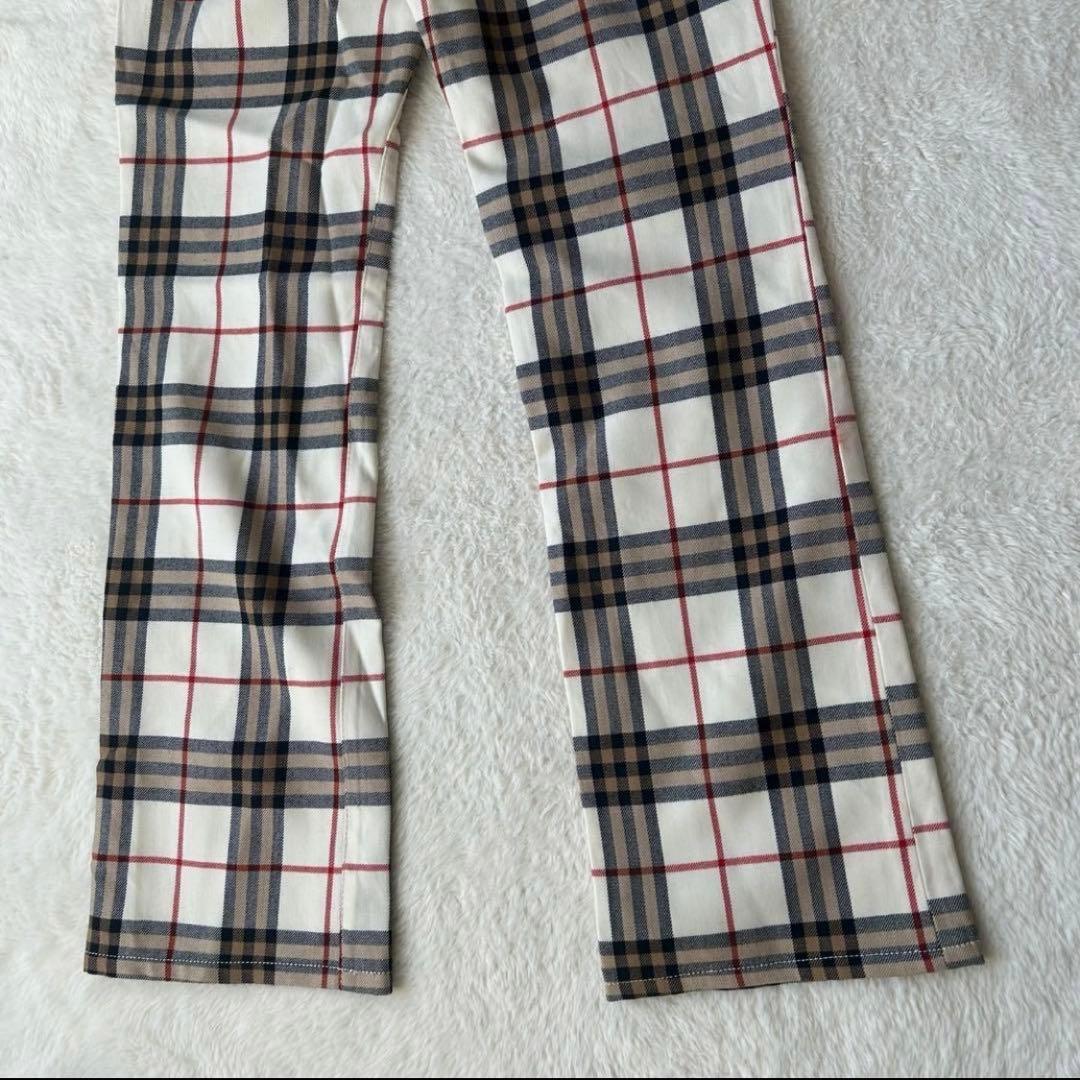 希少✨バーバリーブルーレーベル メガチェック フレアパンツ 34 Y2K