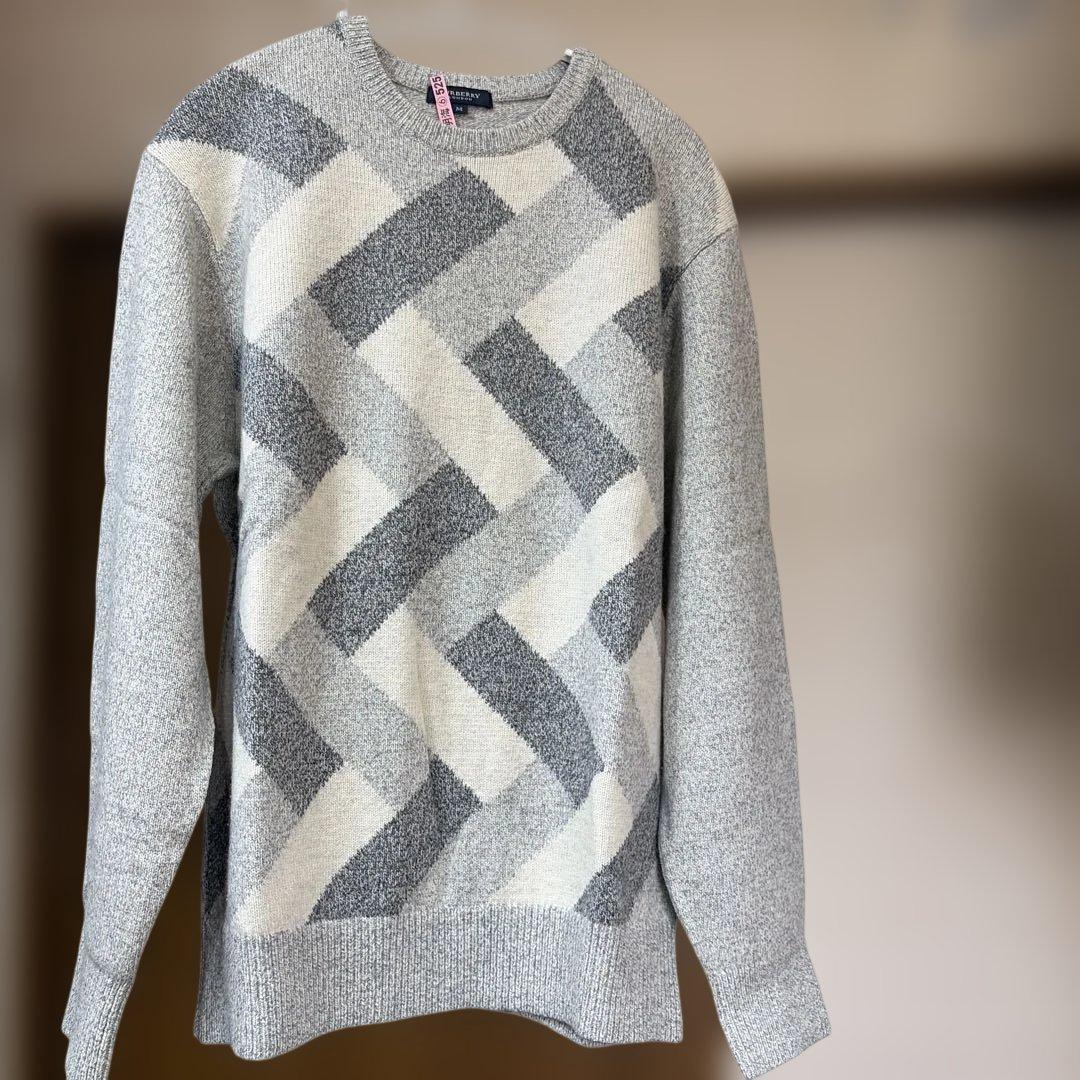 Burberry ダイヤモンドパターン ニット M - メルカリ