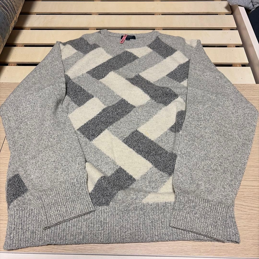 Burberry ダイヤモンドパターン ニット M - メルカリ