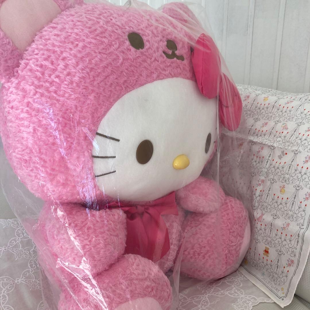【 新品・未使用 】　超特大！　ハローキティ　ぬいぐるみ　ピンク　くま　激カワ♡