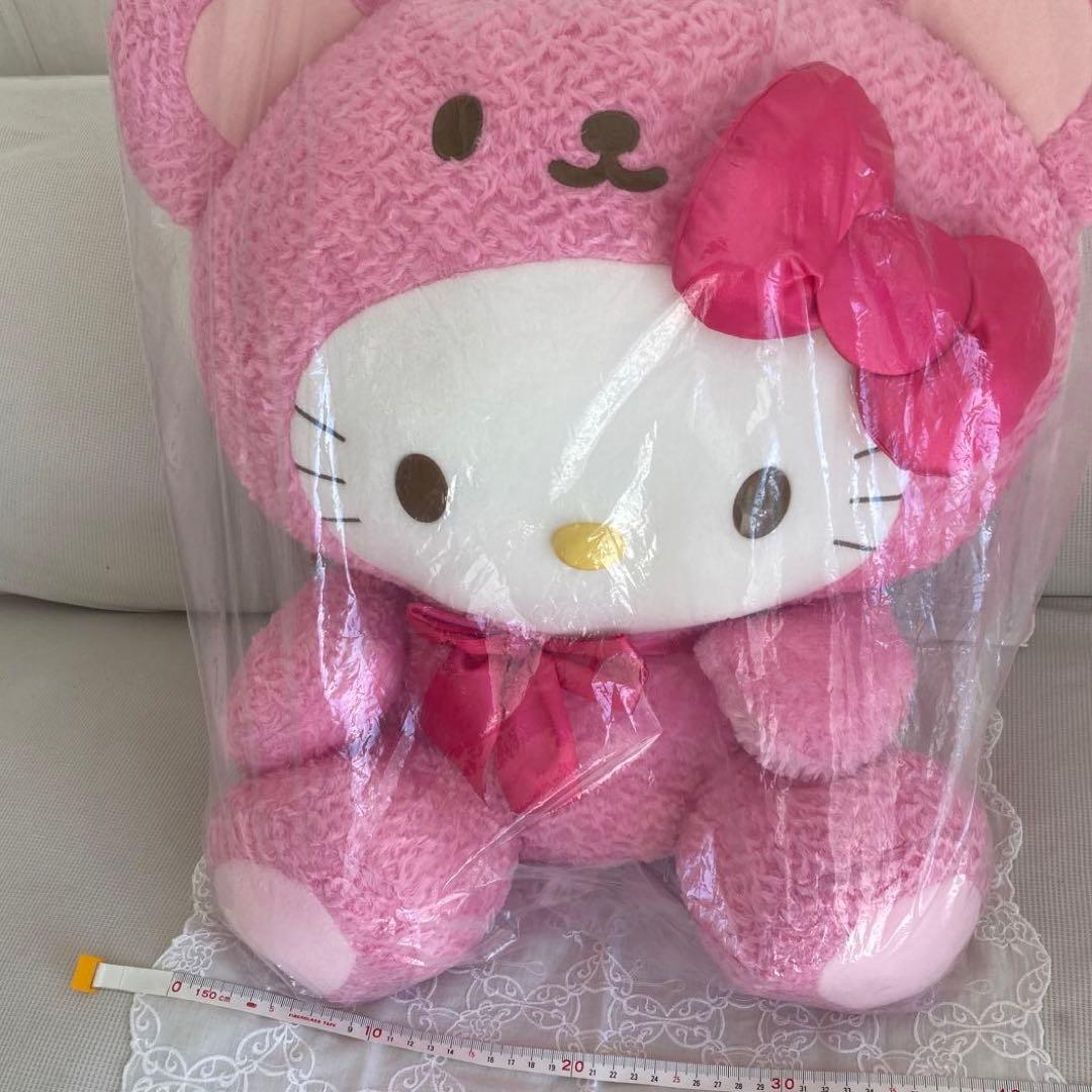 【 新品・未使用 】　超特大！　ハローキティ　ぬいぐるみ　ピンク　くま　激カワ♡