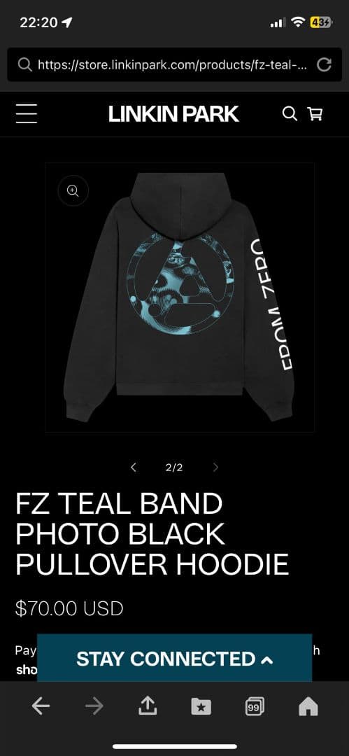 LINKIN PARK プルオーバーパーカー Lサイズ新品未着用とおまけ