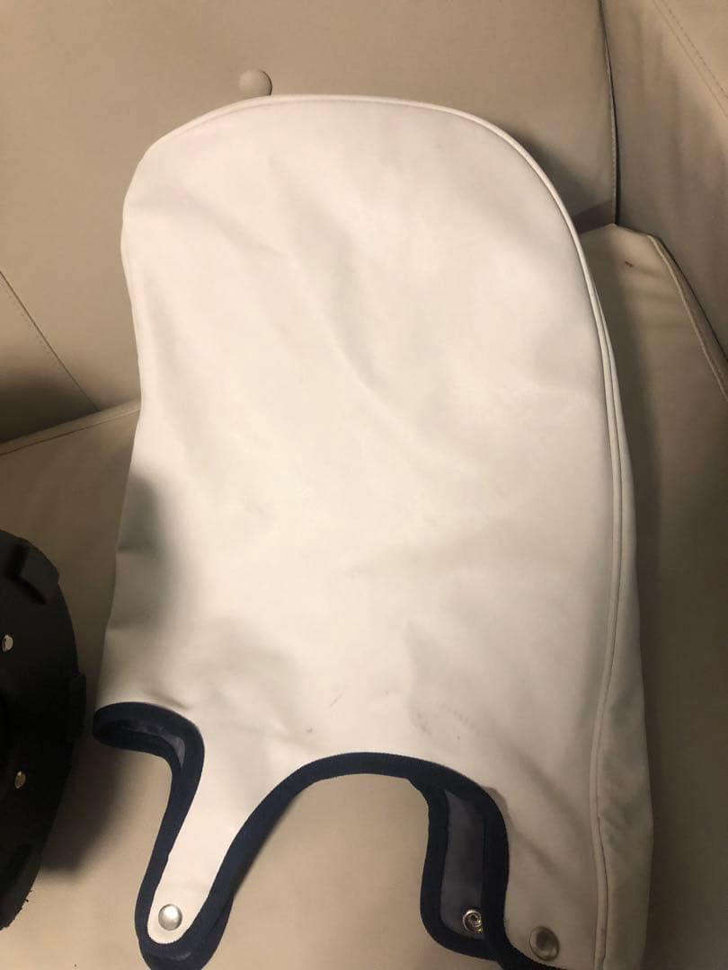 送料込み】廃盤希少品 ecco キャディバッグ ホワイト/ネイビー/レッド