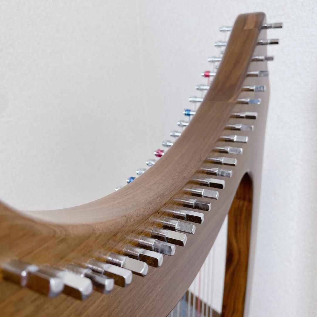 25年製 AOYAMA ハープ 25s 25弦 サウルハープ ブラウン - メルカリ
