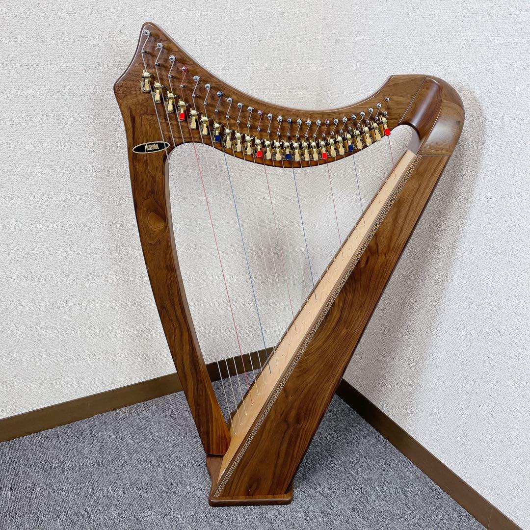25年製 AOYAMA ハープ 25s 25弦 サウルハープ ブラウン - メルカリ