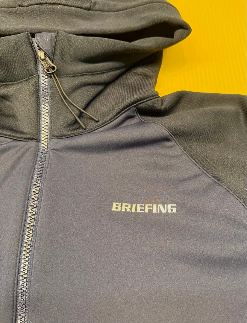 BRIEFING ポーラテックパーカー ネイビー美品 - メルカリ
