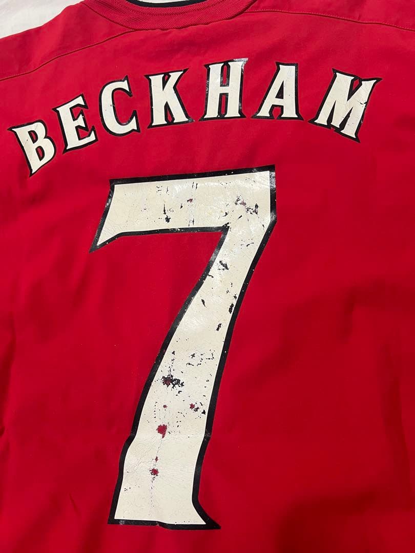 希少】02-03 マンチェスターU ユニフォーム ベッカム ゲームシャツ