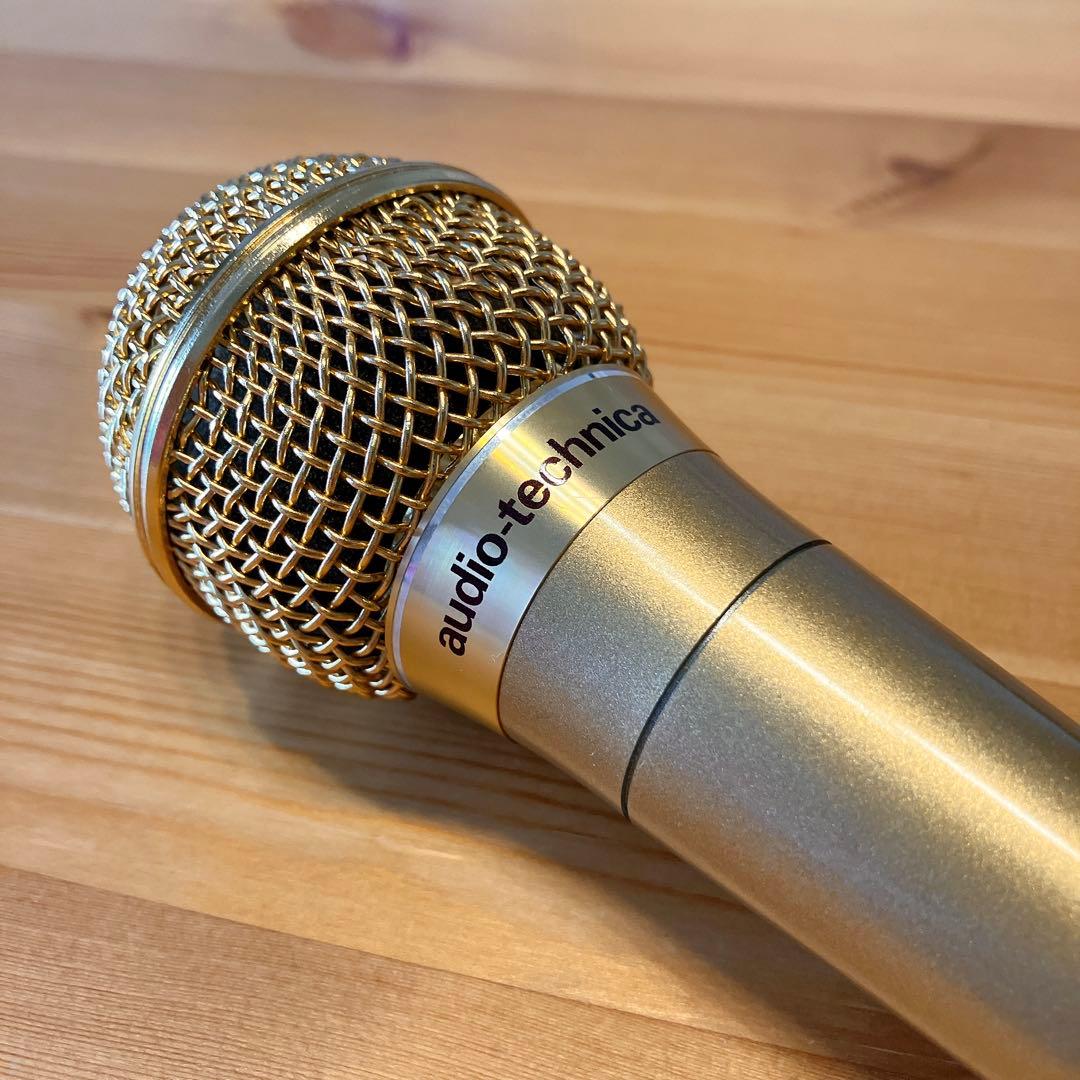 昭和レトロ】オーディオテクニカ マイク PRO-100 日本製 ゴールド
