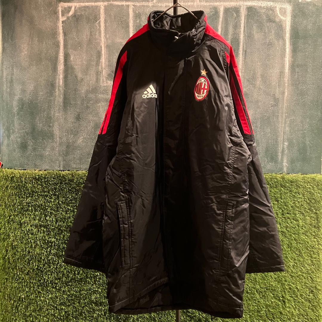 adidas ACミラン ウォームアップジャケット 黒/赤/万国旗 サイズO