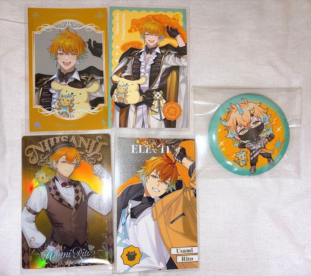 宇佐美リト 缶バッジとカード5点セット - メルカリ