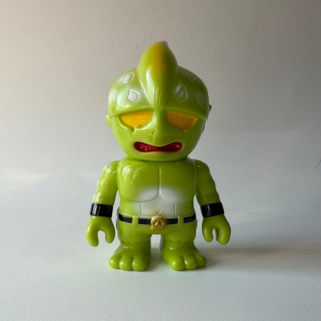 リアルヘッド ミュータントヘッド ミニ ソフビ フィギュア 緑 リアル