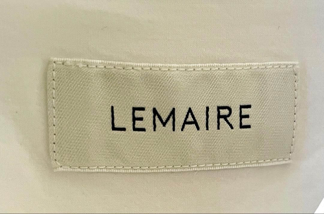 LEMAIRE コットンポプリン比翼バンドカラー長袖シャツ XS - メルカリ