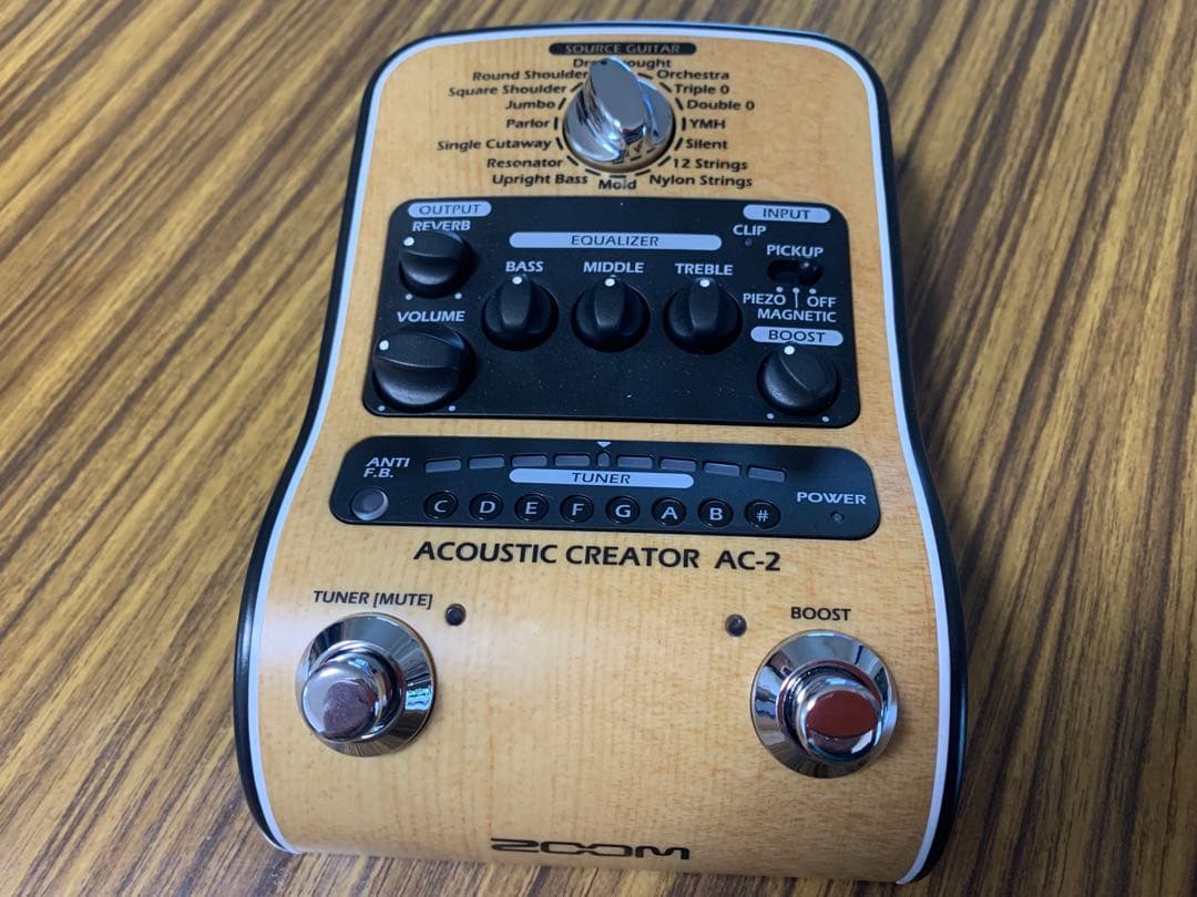 ZOOM AC-2 アコースティックギター用プリアンプ