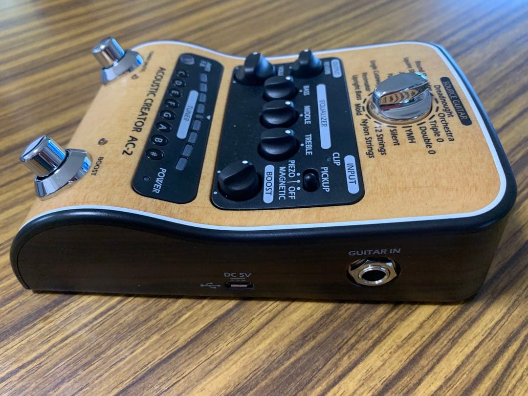 ZOOM AC-2 アコースティックギター用プリアンプ