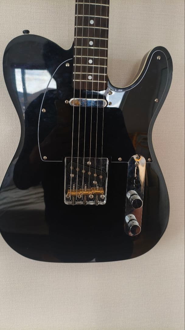 テレキャスター　ブラック　ダブルバインディング